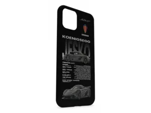 Série de coques personnalisées pour iPhone KOENIGSEGG JESKO en Noir